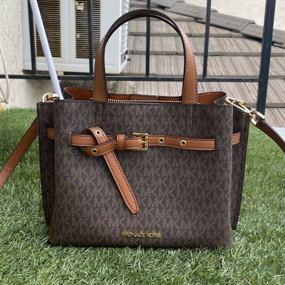 Brand New Michael Kors Emilia Small Logo Satchel - Picture 6 of 7